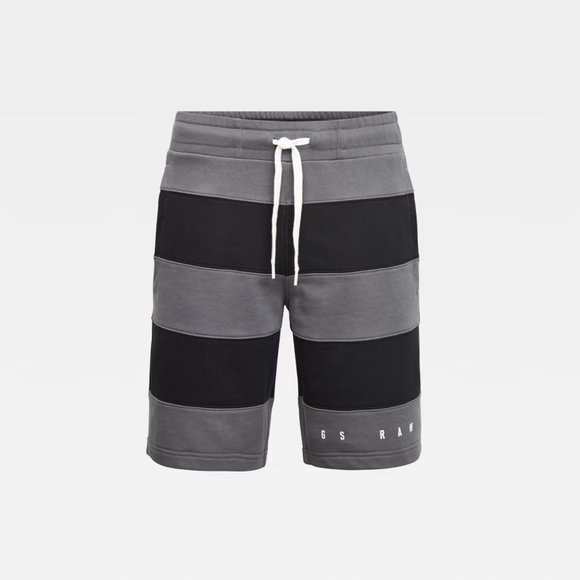 💙 HOST PICK 💙 LIGHT SHADOW/ DARK BLACK PREMIUM BLOCK STRIPE SHORTS - Picture 1 of 9